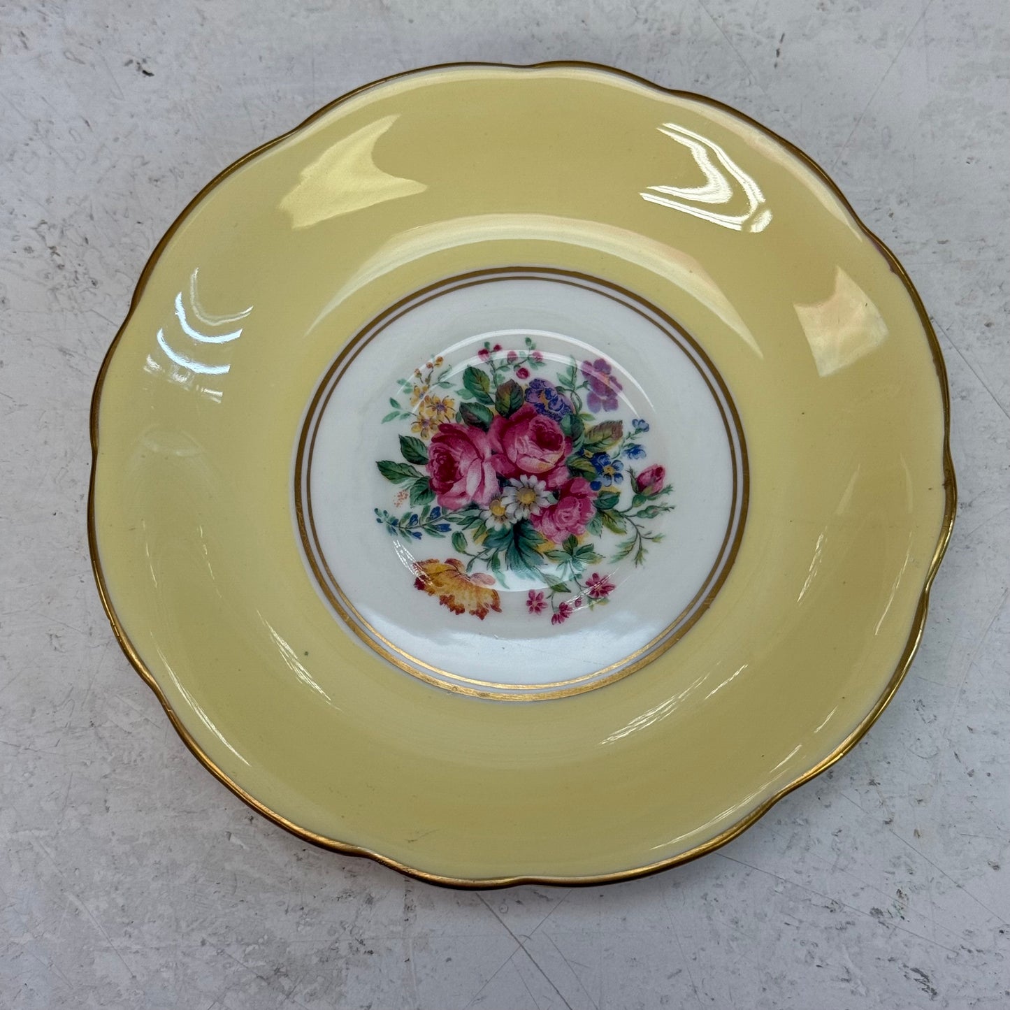 Foley Bone China Floral Teacup & Saucer