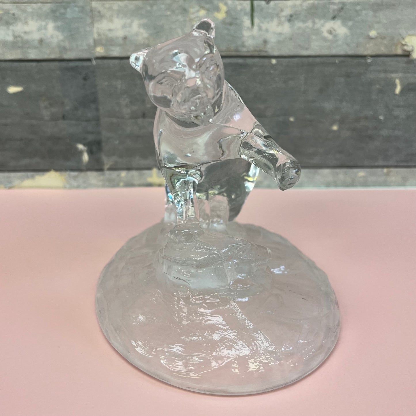 Cristal D’Arques Crystal Bear Sculpture
