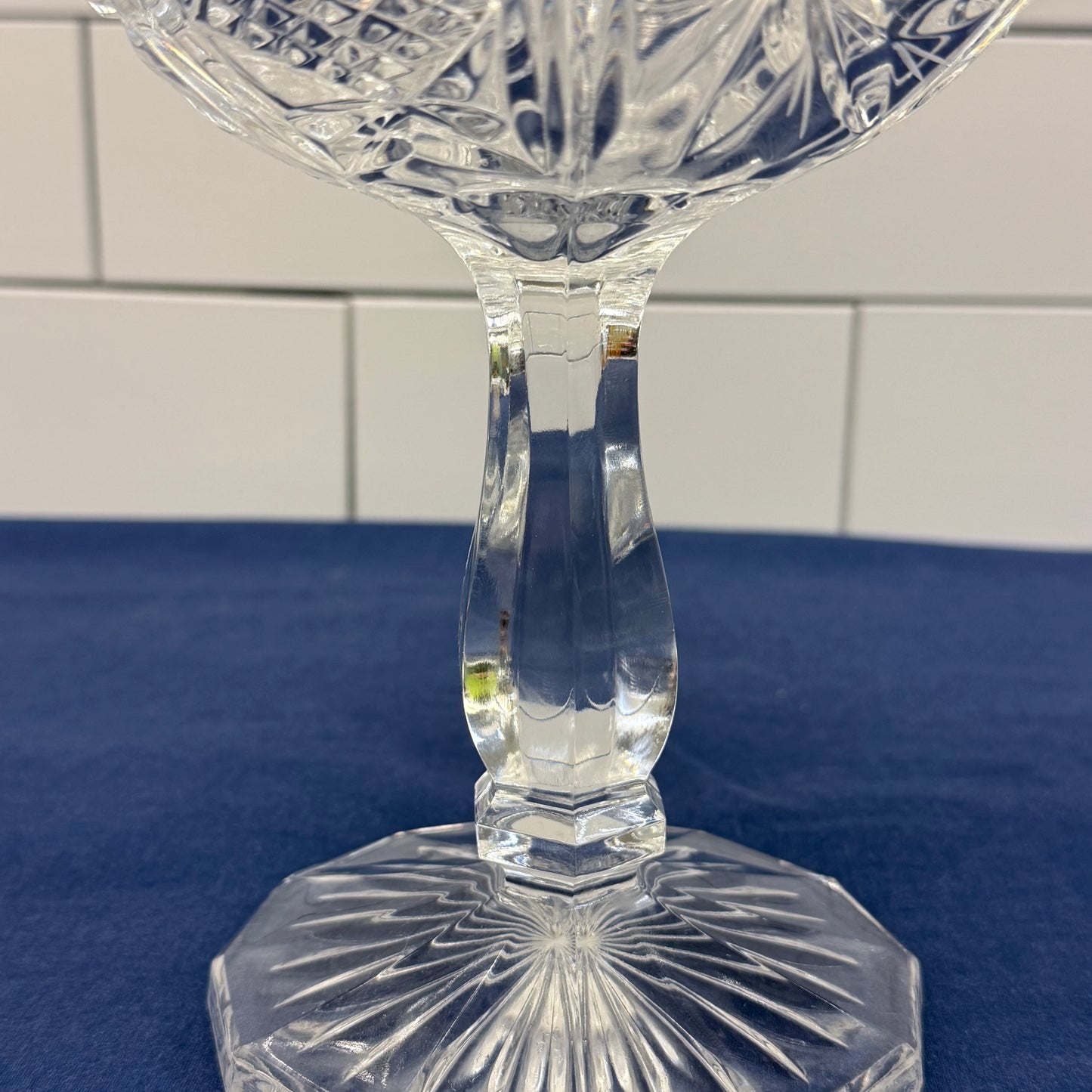 Cut Crystal Pedestal Compote