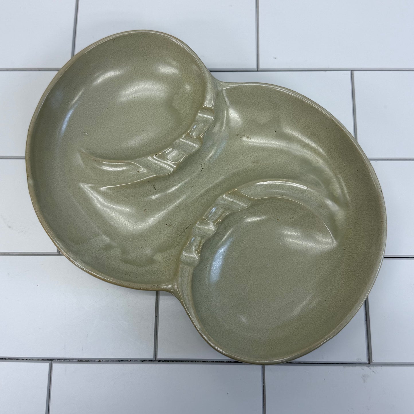 McCoy Pottery Divided Dish