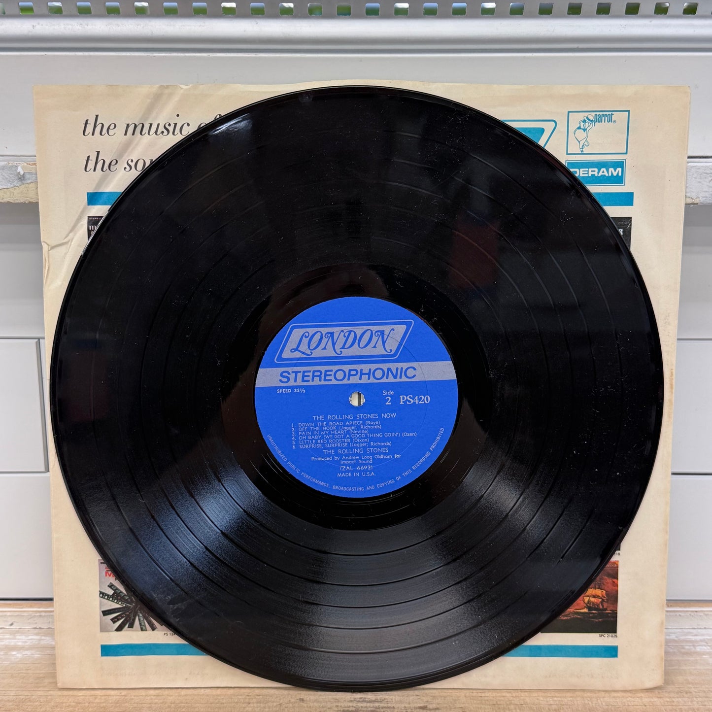 The Rolling Stones Now! Vinyl Record LP 1965 #PS 420
