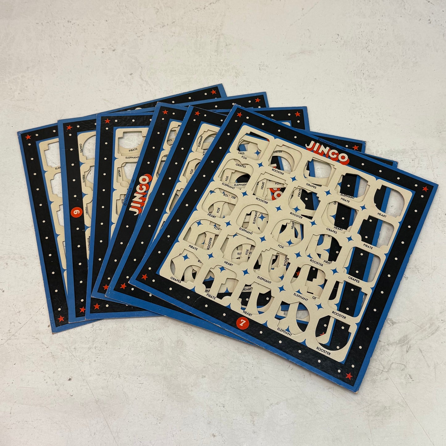 Cadaco-Ellis Jingo Jigsaw Bingo Game in Box, 1941