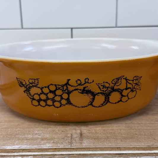 Pyrex Old Orchard Casserole Dishes Set of 2