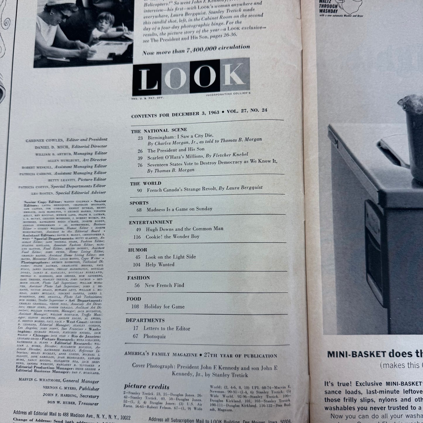 Look Magazine Volume 27 No. 24, December 1963