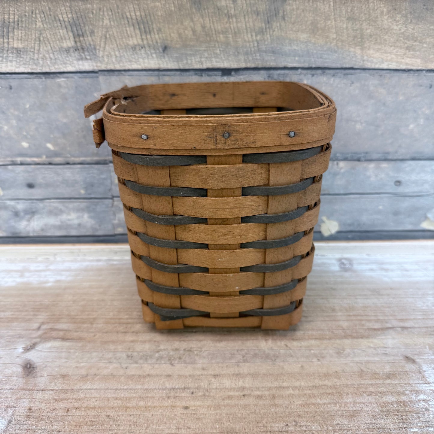 Longaberger Square Basket, Signed 1996