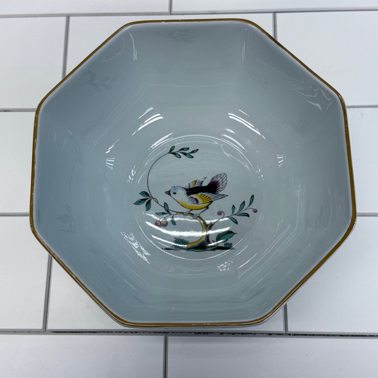 Spode Queen’s Bird Porcelain Octogonal Bowl