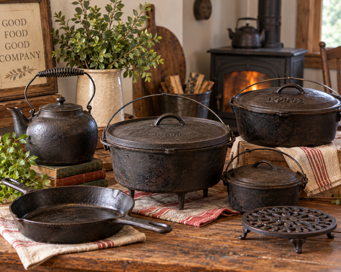Vintage Cast Iron Cookware: From Campfires to Modern Kitchens