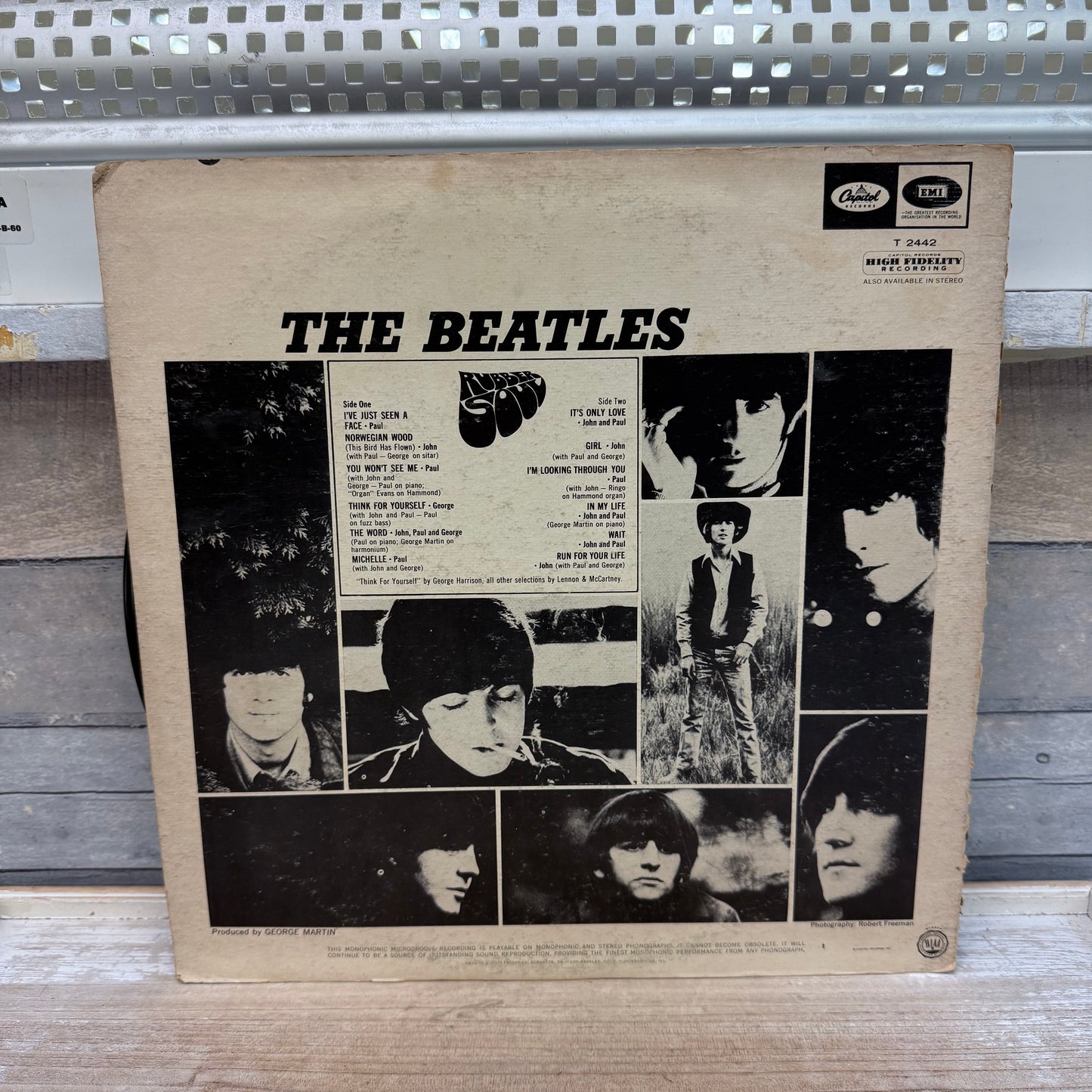The Beatles Rubber Soul Vinyl Record, 1966