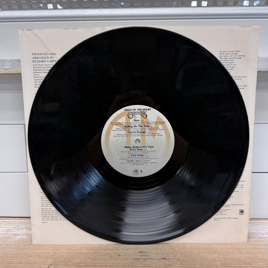 The Carpenters Voice of the Heart Vinyl Record LP 1983
