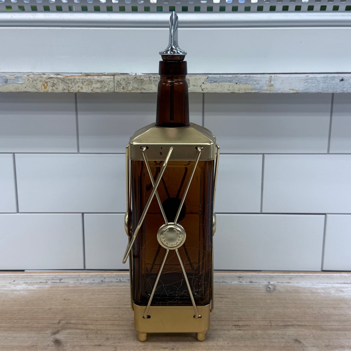 Swiss Harmony Musical Lantern Decanter Bottle Plays How Dry I Am