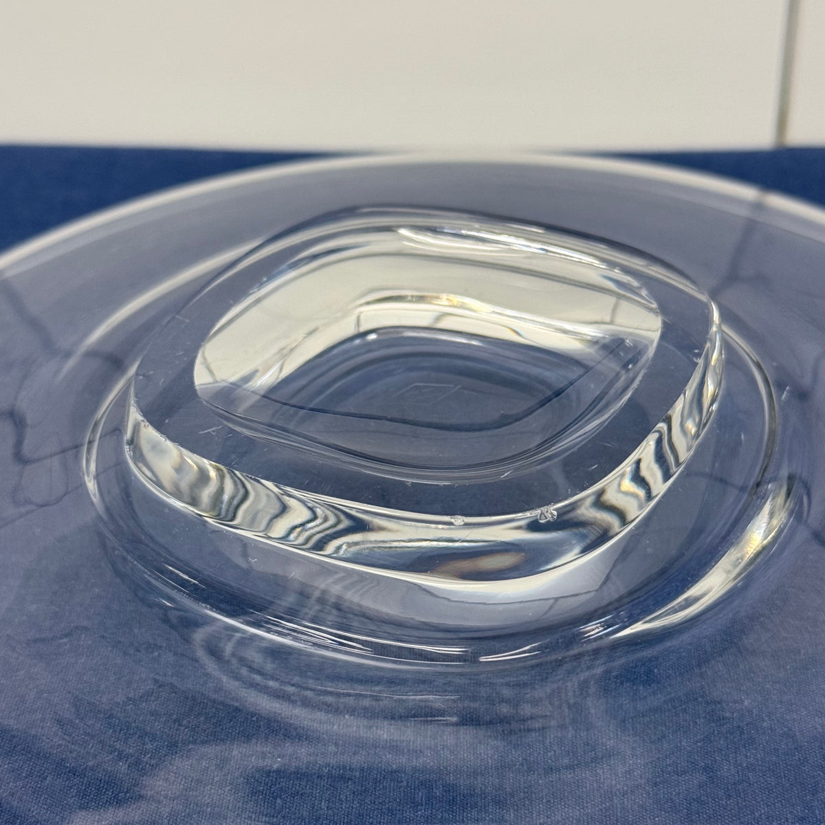 Heisey Clear Glass Bowl and Underplate Set Elegant Glass