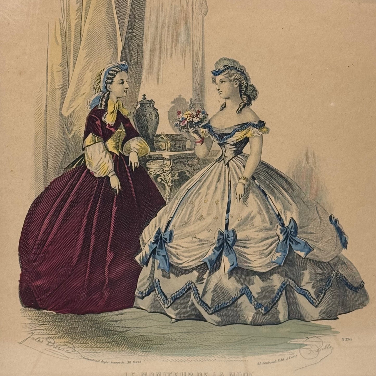 Le Follet & Le Moniteur de La Mode Framed Prints Set of 2