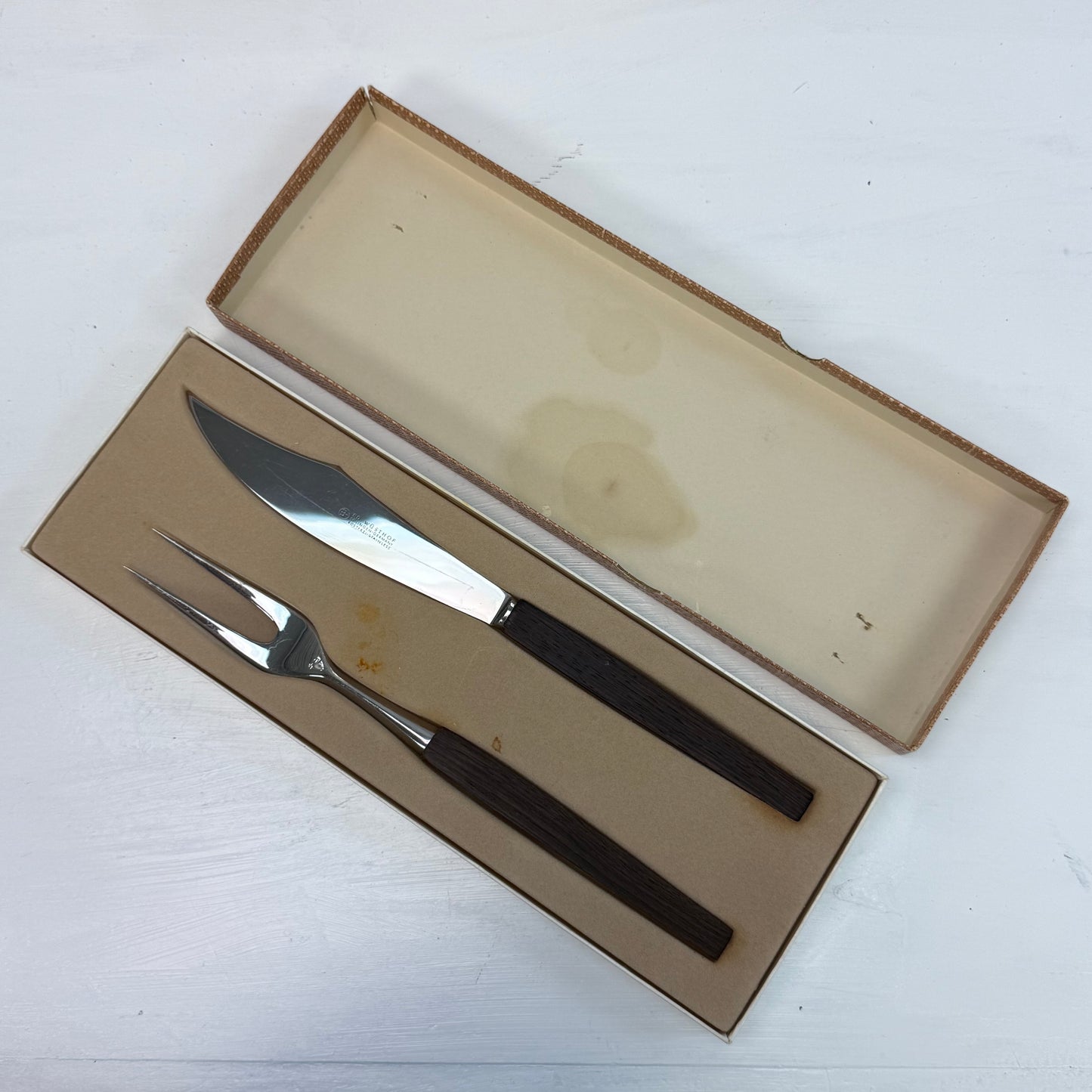 Ed. Wüsthof Germany Stainless Steel Carving Set in Box