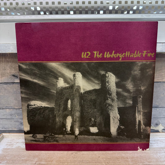 U2 The Unforgettable Fire Vinyl Record, 1984