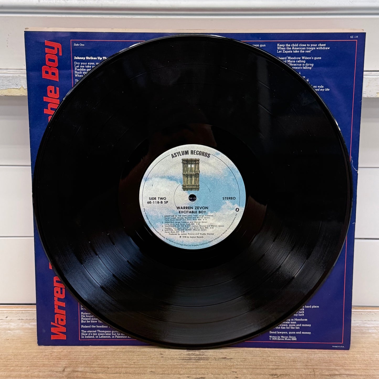 Warren Zevon Excitable Boy Vinyl Record 1978 #6E118
