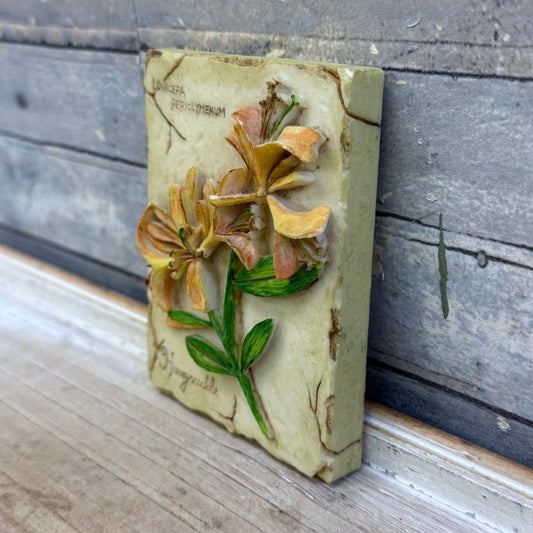 Honeysuckle Decorative Resin Wall Plaque