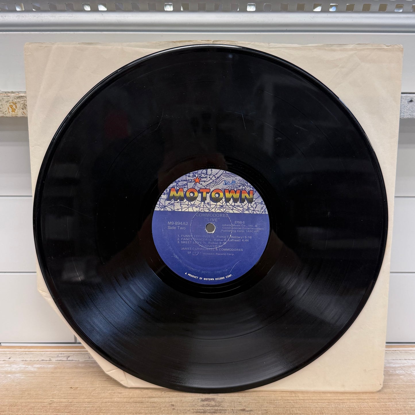 Commodores Live Double Vinyl Record 1977 #M9894A2