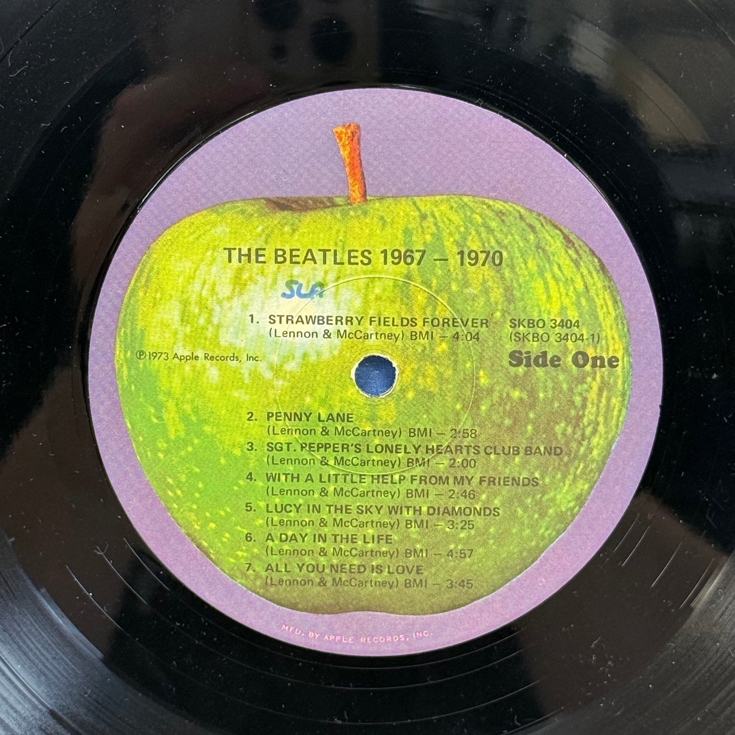 The Beatles 1967-1970 Blue Album Double Vinyl LP 1973 #SKBO 3404