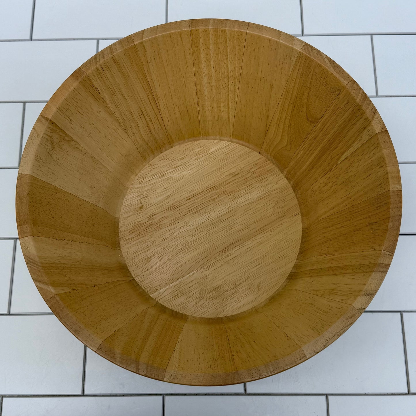 Well Equipped Kitchen Staved Bowl, Wooden