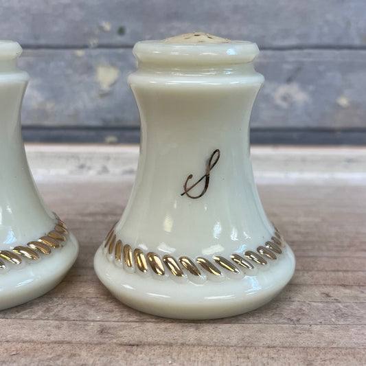 Wheatonware Salt & Pepper Shakers, Cerama Opal Glass