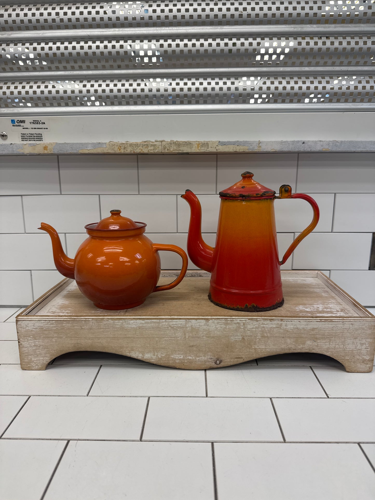 Orange Enamelware Selection