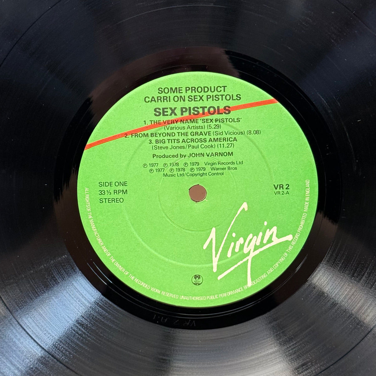 Sex Pistols Some Product Vinyl LP 1979 — VR 2 UK