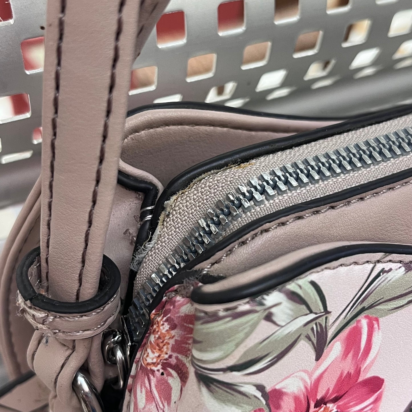 Nine West Floral Faux Leather Shoulder Bag
