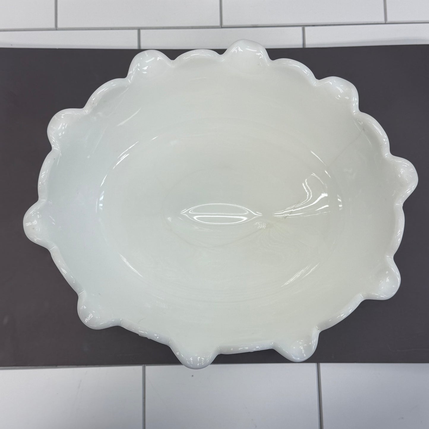 Westmoreland Paneled Grapevine Milk Glass Compote