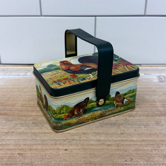 Department 56 Popprint Rooster Box, Tin