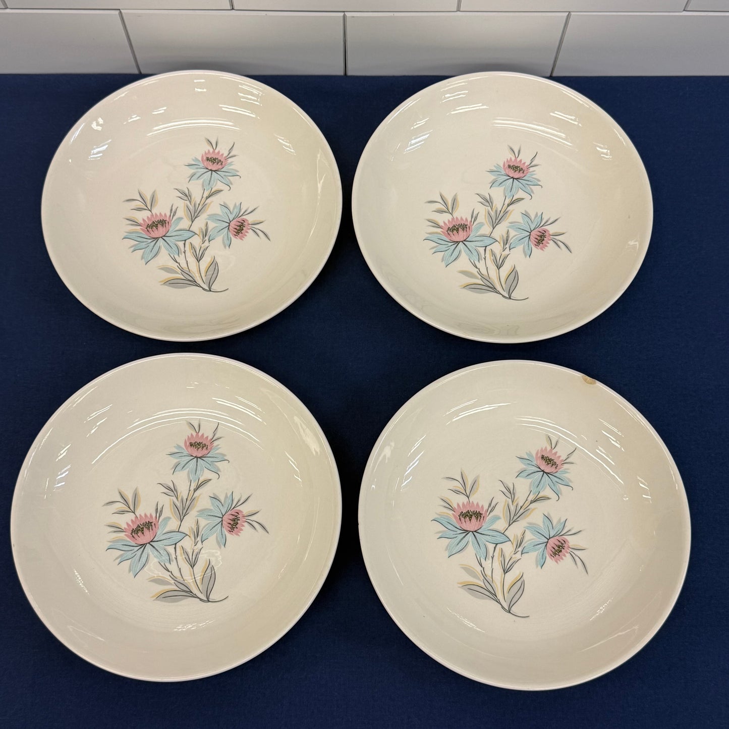 Steubenville Pottery Fairlane Plate & Bowl, Serves 4
