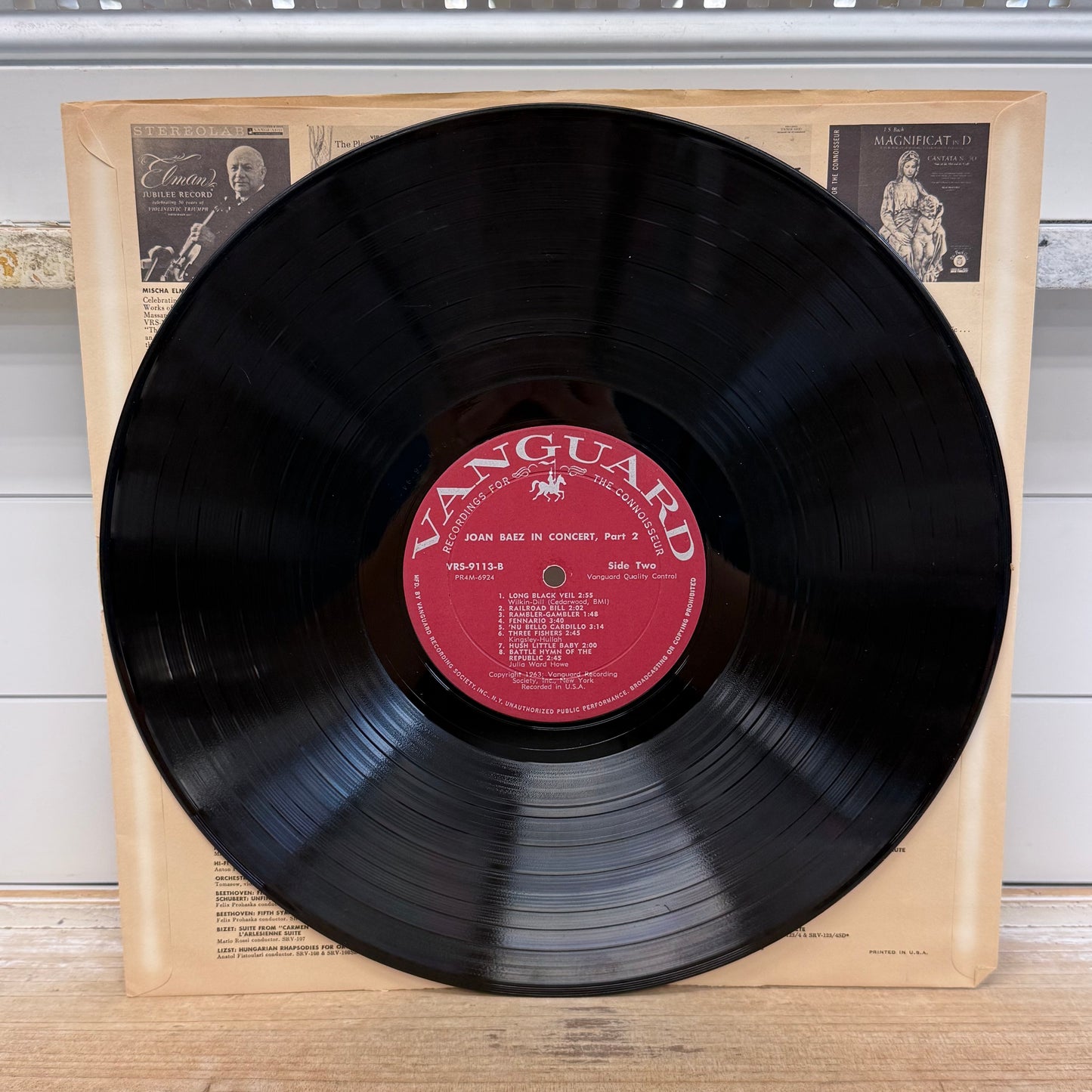Joan Baez In Concert Parts 1 & 2 Vinyl 1962-63 #VRS-9112/9113