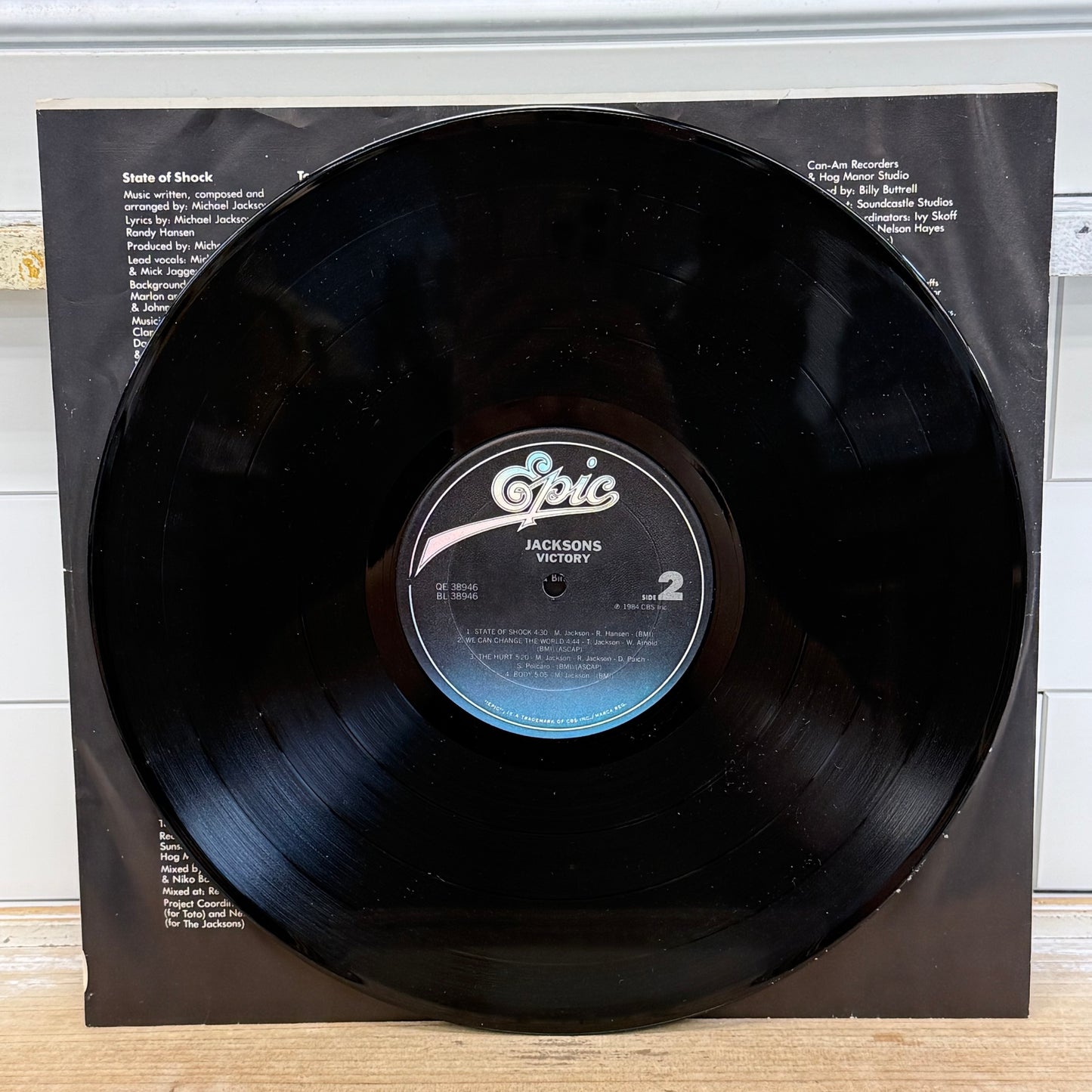 The Jacksons Victory Vinyl Record LP 1984 Epic QE 38946