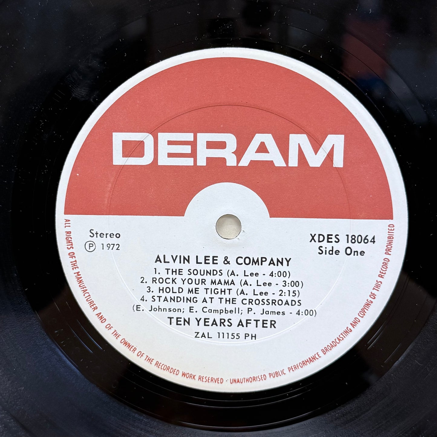 Alvin Lee & Company Ten Years After Vinyl Record LP 1972 #XDES 18064
