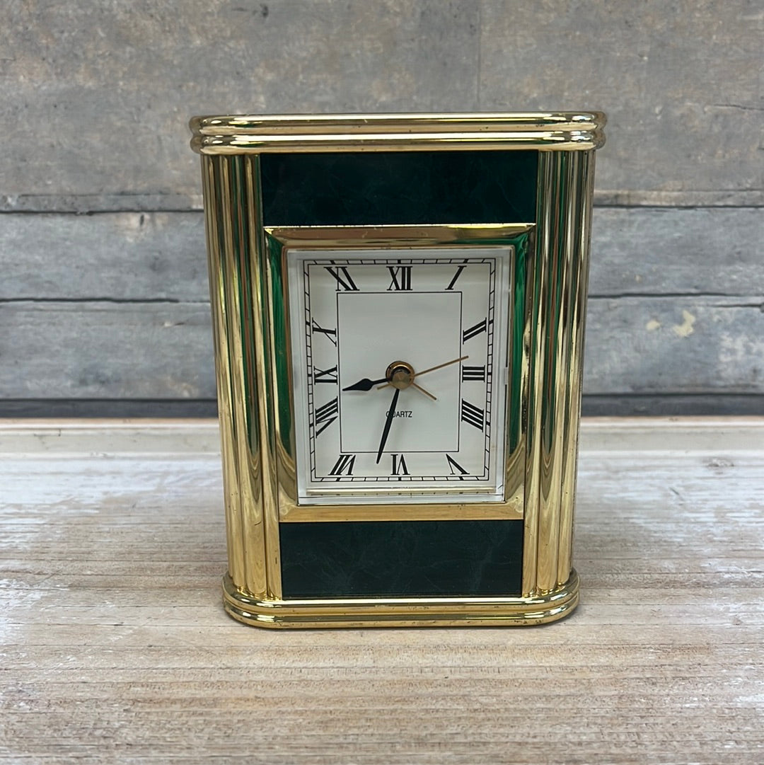 Decorative Brass Desk Clock