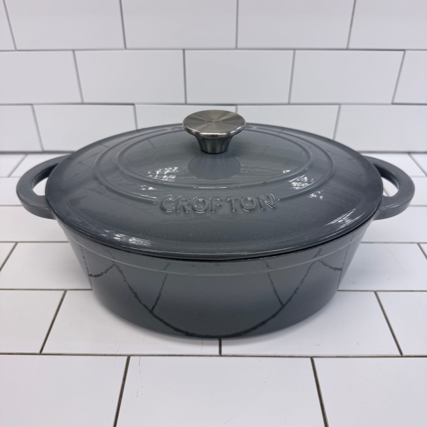 Crofton Enameled Cast Iron Dutch Oven Baking Pan Set 2