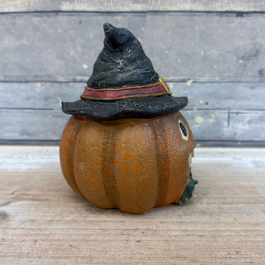 Halloween Jack-o-Lantern Resin Figurine