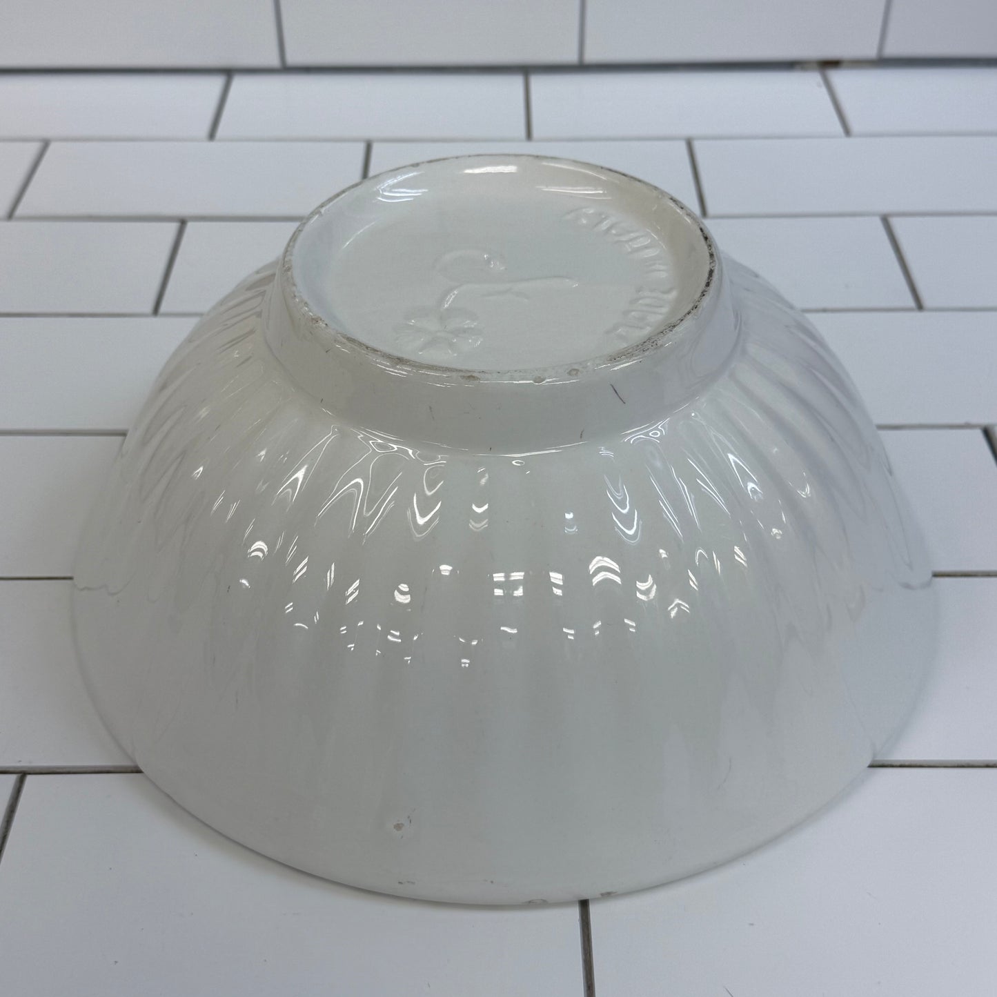 La Primula Italy Chimaphila Botanical Ceramic Serving Bowl 11”