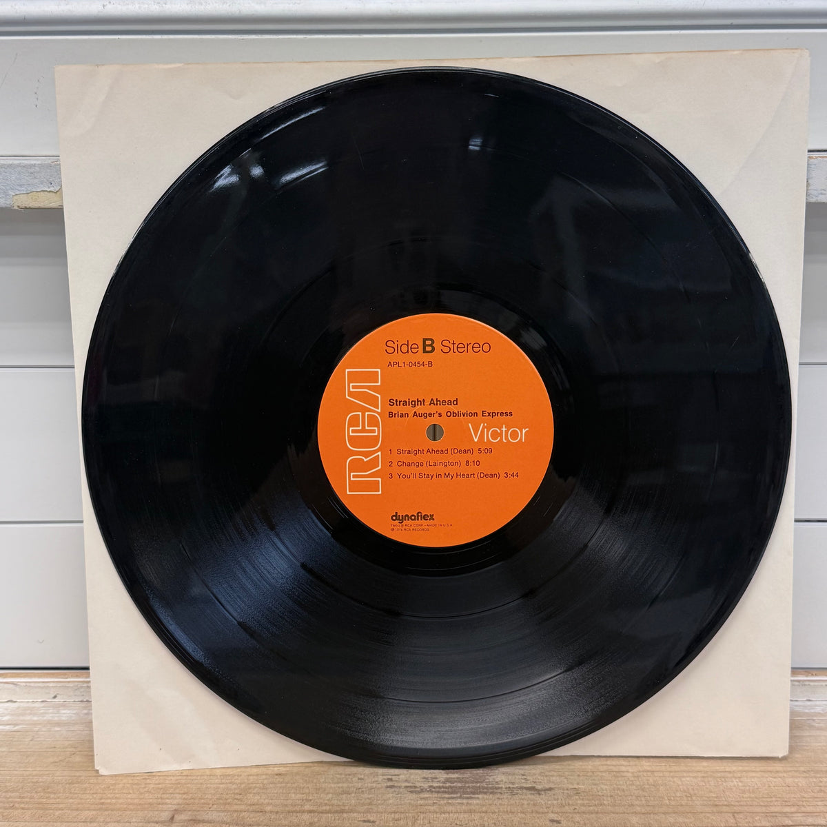 Brian Auger’s Oblivion Express Straight Ahead Vinyl Record, 1974 - APL1-0454