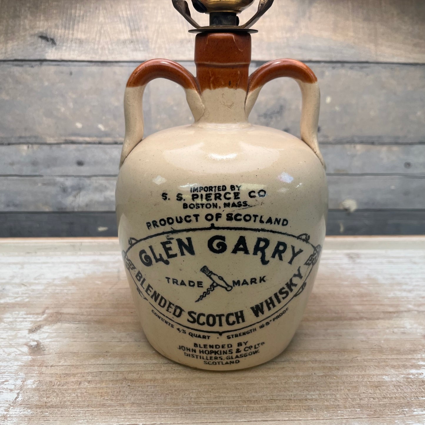 Glen Garry Scotch Jug Lamp