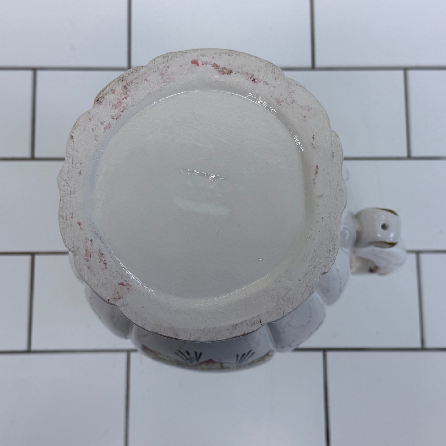 Floral Ceramic Pitcher & Wash Basin Set