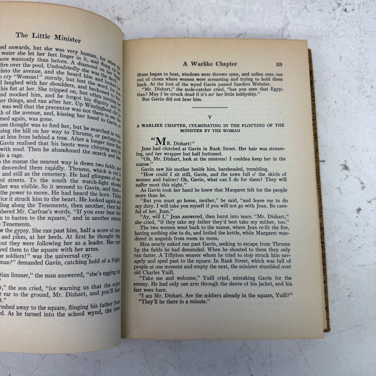 James Barrie The Little Minister Hardback, 1940s Ed.