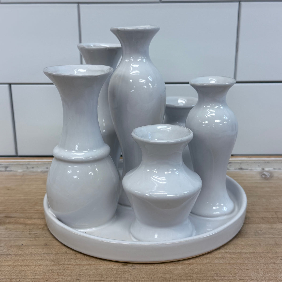 Bud Vase Cluster Ceramic Centerpiece