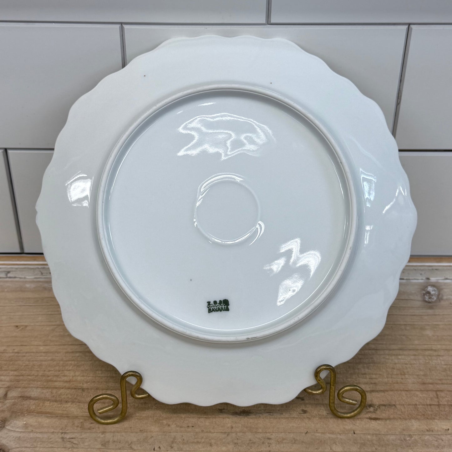 Antique Z.S. & Co. Bavaria Pink Rose Salad Plates Set of 3