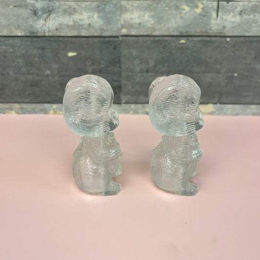 Lucite Mice Salt & Pepper Shaker Set
