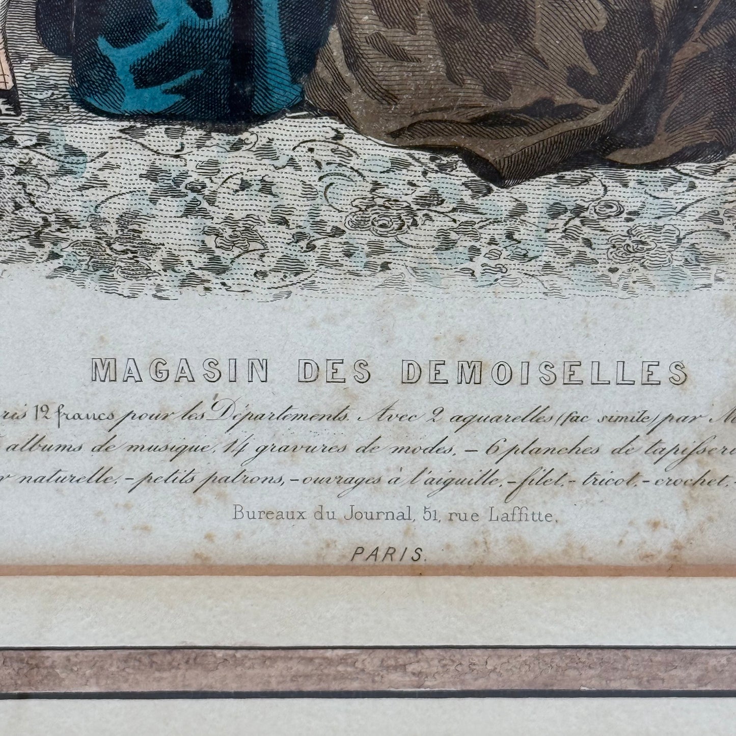 Magasin des Demoiselles Paris Fashion Prints Set of 2 1861