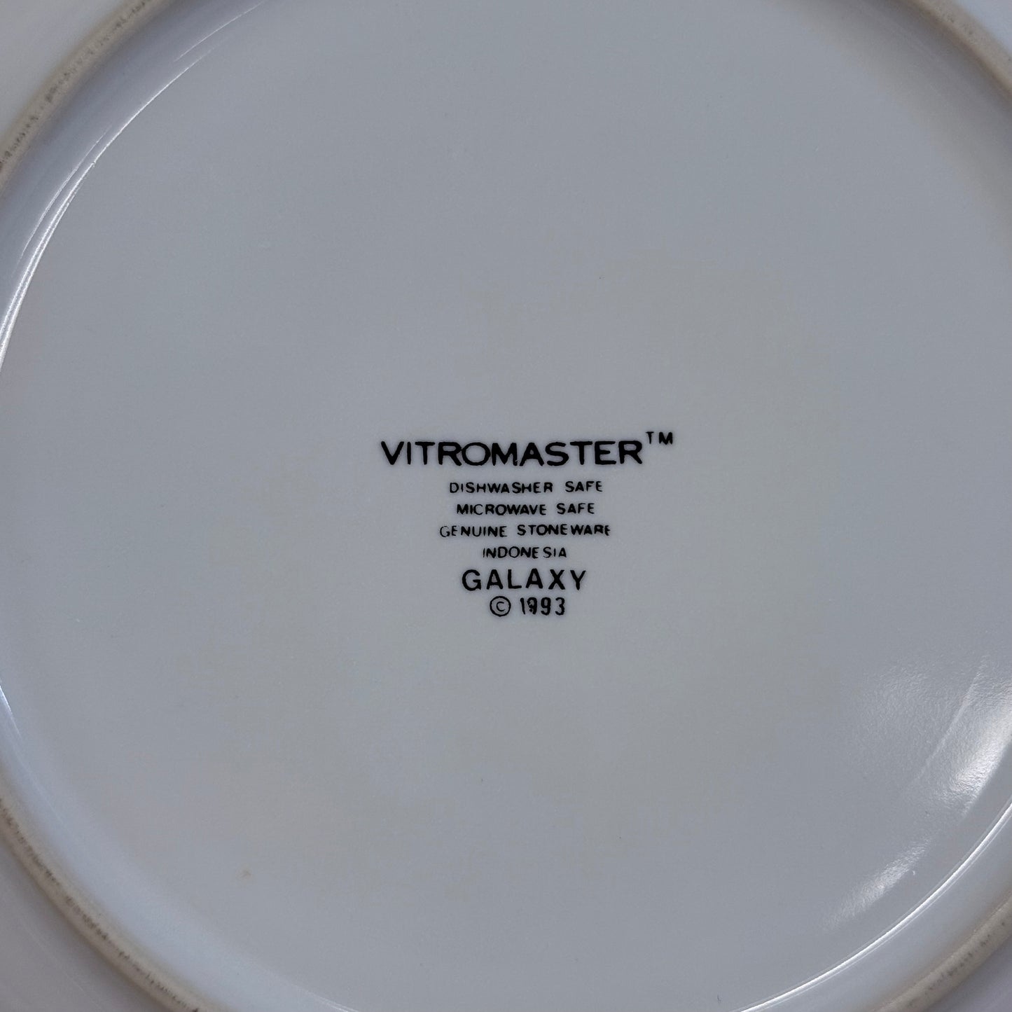 Vitromaster Galaxy Sun Moon Celestial Stoneware Plate 1993