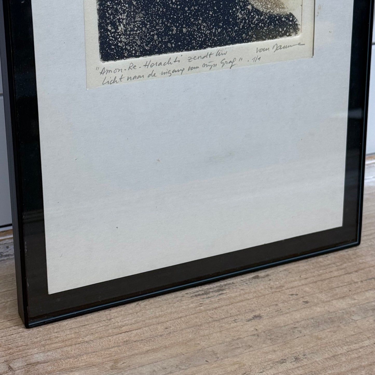 Original Etching Egyptian Book of the Dead Inspired Signed