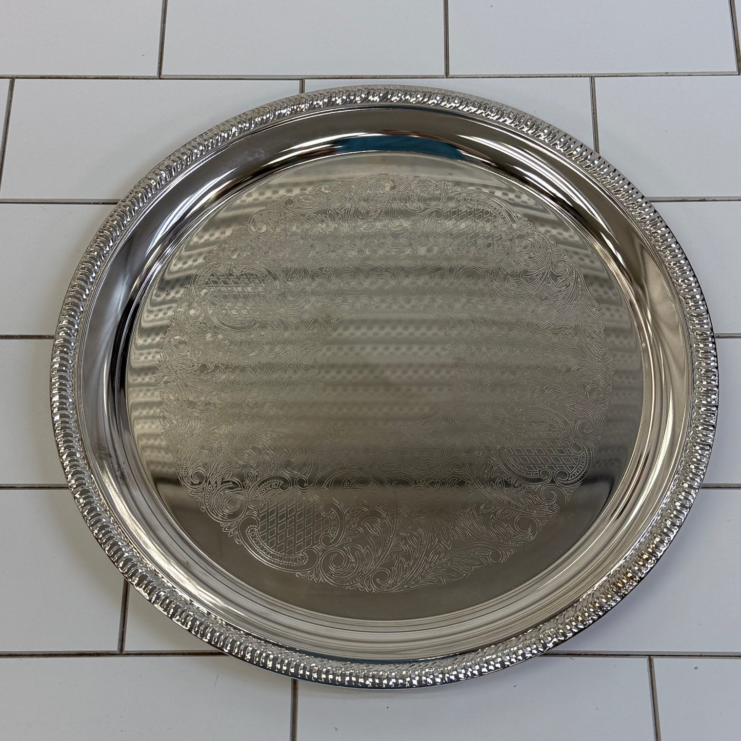 Vintage Silverplate Coffee Tea Service Set with Tray Box