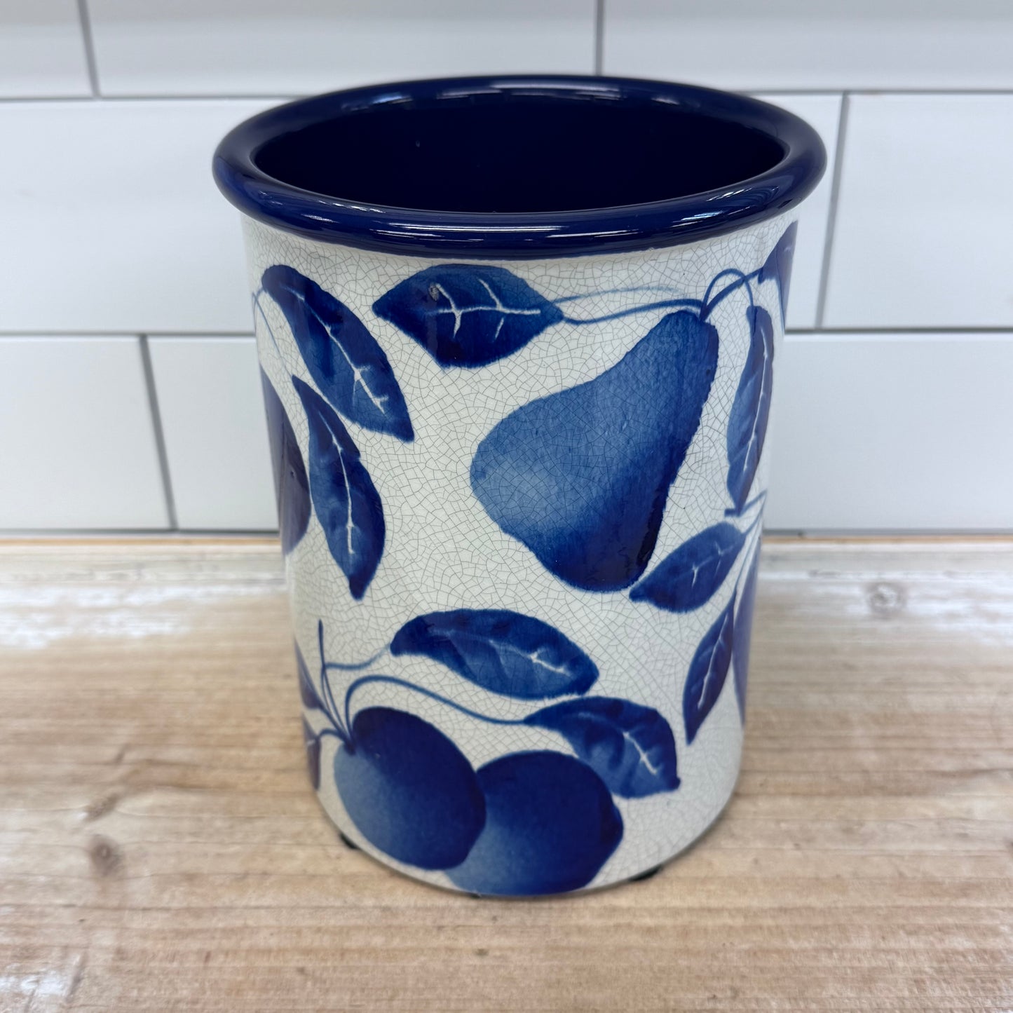 Ceramiche Alfa Utensil Holder, Hand Painted
