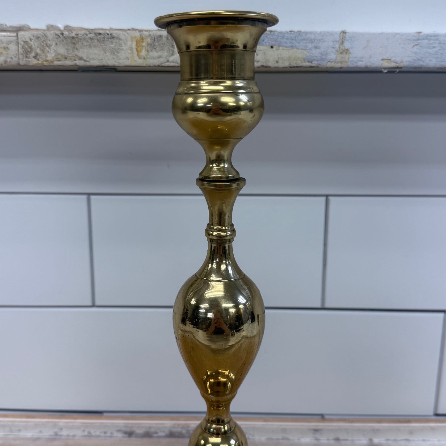 Brass Candlestick Holders Assorted Set of 5 Decor